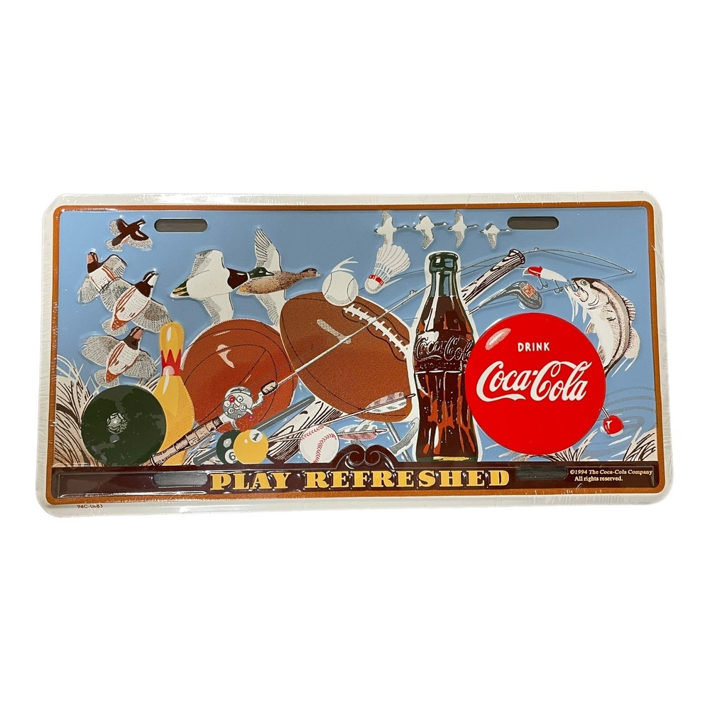 Coca-Cola Sports and Outdoors Play Refreshed Vanity‎ License Plate